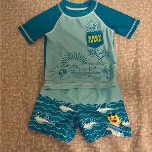 Nickelodeon Blue Rashguard Swim Set